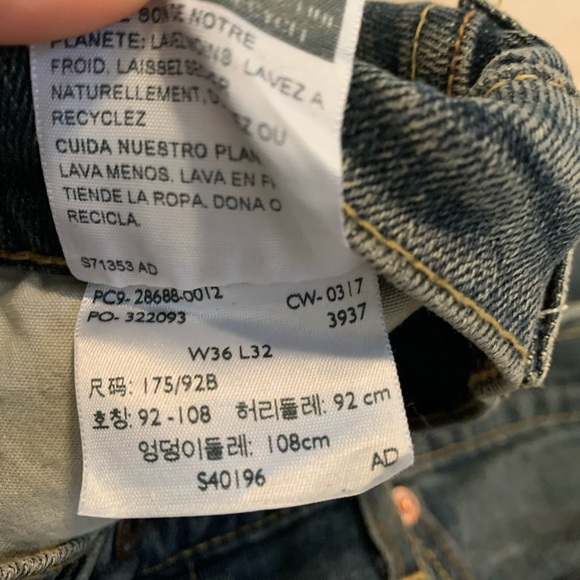 Levi Strauss & Co. Signature Slim Straight Jeans - Men's W36 L32 - Picture 5 of 9